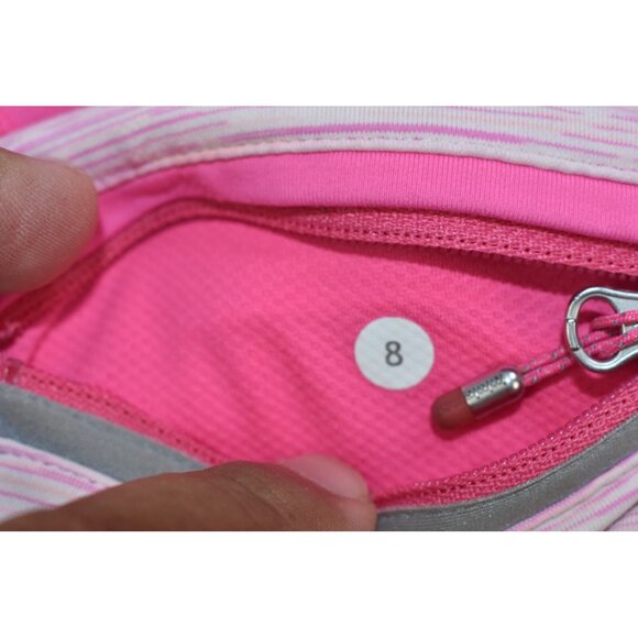 Lululemon Run Pace Women's Size 8 Crop Wee Are From Space Parfait Pink -Flaws- - Picture 13 of 15